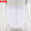 Débardeurs pour femmes Camis Off épaule brodé Corset blanc Boucle Débardeurs Été Femmes Vêtements Stretch Slim Gilet Femmes Emballage Poitrine Débardeurs-Top 230317