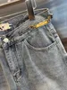 Damski projektant dżinsów wiosna/lato nowy łańcuch triumfowy jeansowy capris naprawdę modny, łatwy do noszenia, nie wybieraj yvbc