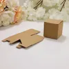 Embrulho de presente 50pcs/lote 5 5cm Candy Box Wedding Wedding Wedding Vintage Kraft Boxes Favors Favors Festive Wapping Supplie