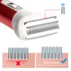 Epilator 5-in-1 body hair remover armpit hair bikini hair leg hair Pubic hair electric shaver and trimmer for women 230406