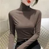 Fall Fashion Women's T Shirt Long Sleeve Base Black And White 2 Color Designer Luxury Cotton Elastic Soft Comfort High Quality