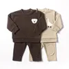 Clothing Sets Baby Boy Clothes Set 2pcs Organic Cotton Patch Goose Sweatshirts TopsPants Children Kids Outfits Toddler Baby Girl Clothes Sets 230317