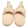 Pantofole Divertente Unisex Adulto Peluche Pantofola Novità Regalo Sexy Scarpe piatte per interni Antiscivolo Inverno Furry Per donna Uomo Festa