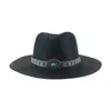 Cappello da spiaggia Cappello di paglia Cappelli per donna Cintura da cowboy occidentale Cappello da donna estivo di lusso vintage Panama solido