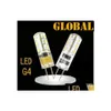 2016 Lampadine a LED ad alta potenza Smd 3014 3W Dc 12V G4 Lampada Sostituisci 30W alogena 360 Angolo del fascio Bb Garanzia 2 anni Consegna a goccia Luci Illuminazione Dhccb