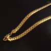 Kedjor vintage guld kubansk länk kedja halsband för män hip hop smycken streetwear pojkvän gåva idéer 925 sterling silver grossist