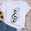 Magliette da donna Abiti di moda T-shirt estiva Musica Amore Dolce anni '90 Abbigliamento da donna Cartoon Maglietta grafica a maniche corte T-shirt da donna Top femminile