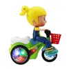 Tiktok party favorise le même type de tricycle cascadeur de célébrités en ligne jouet voiture électrique lumière musique bébé garçon fille