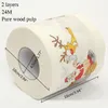 Merry Christmas Toilet Paper Creative Printing Pattern Series Roll Of Papers Fashion Funny Novelty Gift Eco Friendly Portable Wholesale