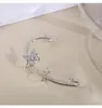 Dos Boucles D'oreilles Zircon Papillon Oreille Poignets Non-piercing Clips Enrouler Autour De Mariage Bijoux Cadeau Pour Femmes Fille