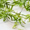 Decorative Flowers 130cm Artificial Hanging Vines Percian Ferns Plants Fake Iron Ivy Leaves Garland Vine Wall Indoor Outdoor Gardon