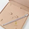 Bilezik Kolye Moissanite Pass Pırlanta Test Cihazı Toptan Özel Bling Buzlu Kadın Gümüş 925 10mm Küba Bağlantı