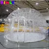 3m-6m Outdoor Airtight Transparent Inflatable Dome Tent Crystle Bubble House Clear Igloo Lawn Event Marquee For Camping