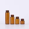 Empty Mini Essential Oil Dropper Bottles 1ml 2ml 3ml 5ml Refillable Glass Sample Serum Vials With Gold Lid