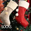 Christmas Decorations Candy Bags Non-Woved Santa Stocking Gift Bag Home Party Decoration For