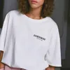 デザイナー潮エッセンスポーツ Tシャツ胸レターラミネートプリントエッセンテール半袖ハイストリートルーズオーバーサイズカジュアルエッセン Tシャツ 100% 純粋な新しいスタイルトップス