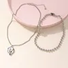 Choker Double Layered Elegant Luxury Dice Pendant Necklace Versatile Beads Chains For Women 2023