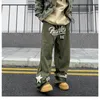 Men's Pants Straight Sweatpants Joggers Wide Leg Trousers Y2k Vintage Streetwear Casual Cargo Baggy Safari Style 230317