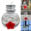 Autres fournitures d'oiseaux Ampoule créative Main Hummingbird Feeder Mini rond suspendu pour la maison jardin cour RERI889