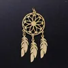 Заклинание 1pc Dream Catcher Pendants круглый филигранный