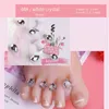 Nail Art Kits ELECOOL 8pcs Soft Silicone Toe Separator Foot Finger Divider Form Manicure Pedicure Care Flower Holder Accessory Tool