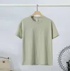 Camisetas para hombre, camisetas de diseñador de marca de verano, camisetas de algodón mercerizado de manga corta, camisa informal de moda de alta calidad con cuello redondo