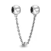 925 argent Fit Pandora Original breloques DIY Pendentif femmes Bracelets perles Amulette Amour Ailes D'ange Chat et Chien Chaîne De Sécurité