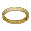 Pulseira de pulseiras femininas para mulheres pulseiras de punho de mangueira casal de cristal de pedra feminino, senhoras amarelas coloridas de ouro