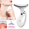 Face Massager Neck Anti Wrinkle Beauty Device Lifting and Tighten Electric LED Pon Therapy Microcurrent Remover 230314