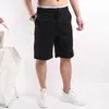 Mäns shorts Bermudas Shorts Män elastisk midja avslappnad shorts för sommar bomull kort homme mode botten streetwear knä längd byxor g230316