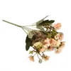 Decoratieve bloemen kransen boeket 5 stengel en 11 bloemkop kunstmatige mode anjer nepplant woensdag decodecoratief
