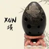 8 Holes Ocarina Hand polished Fired Ceramic Xun Black Clay Xun Musical Instrument For Children Beginner