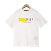 T-shirts pour hommes Designer Luxury Summer Tshirt Palms Marque Angel Vêtements Pa Vêtements Spray Lettre À Manches Courtes Spring Tide Hommes Femmes Angles SXL