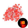 Diodos de LEDs retangulares de LEDs retangulares de 100pcs LEDS LUZ LUZBOS AMARELO/RED/AZUL/VERDE CORES LADO 2 5 7MM