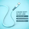 Superschnelles Silikon-Ladekabel, Micro-USB-Typ-C-Kabel für Samsung S22 S21 S20 Huawei P30 P40 13 12 11 Pro 7 8 Plus Handy-Ladegerät