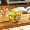 Skålar transparent glas salladfrukt hem kreativa net röda fågel bo skål dessert frukost container mjölk kopp bordsorder