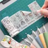 Tryck på pappersskärare skärververktyg Hantverksverktyg Precision Art Sticker Washi Tape School Supplies