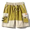 Mäns shorts högkvalitativa last shorts män lös gata bermuda manliga hiphop korta byxor 2023 sommar ny trendig bomull multi-fickor shorts g230316