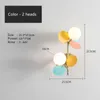 Lampe murale Nordic Macaron Lights AC90-260V Creative Designer Pallor's Bedroom Bedside Cafe Decoration Modern Sconce Lighting