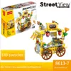 House Building Blocks Mini City Store Street View Snack Street Children's Boys and Girls Gifts Toys
