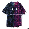 2016 Hommes T-Shirts Designers Ape Shark Tshirt Pour Hommes D'été Tees Hommes Femmes S Lâche Marques De Mode Tops Homme Casual Luxurys Vêtements Str Dh8M7