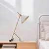 Bordslampor Ourfeng Modern Lamp Design White Marble Base Desk Light Home Bedside Led Dekorativ för sovrum Foyer Study Office