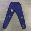 dhgate sp5der eşofman örümcek kapüşon eşofmanlar sp5der pant mavi spder genç haydut erkekler eşofmanlar en kaliteli örümcek web desen joggers braghstring pantolon x7ew