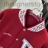 Diseñador Versión alta Abrigo de lana Chaqueta de béisbol para hombre Medusa Ropa deportiva bordada Vers Chaquetas Hombres Mujeres Chaqueta de hip-hop X47M