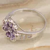 Anelli di nozze uniche Purple Zircon Silver Ploted Argent Jewelry Ring Us# Size 6/7 8 9 S1340