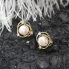 Stud Earrings YYSUNNY Elegant Natural Freshwater Pearl Star System Simple Micro-set Zircon Womem Fashion Jewelry Birthday Gift