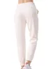 Roupa de ioga alta Rise alta Rápula respirável e macio bolsos soltos de comprimento total de 4 vias 3 cores Designer Lu Gym Clothes Roupes Sortpas