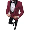 Herrenanzüge, eleganter Herrenanzug, 3-teilig, Hochzeitskleid, Halloween-Kostüm, formell, geschäftlich, sozial, Jacke, Weste, Hose, Ternos für Herren, Blazer-Sets