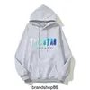 Men's Hoodies Sweatshirts American Style Niche Rap Trendy Trapstar Blue and White Towel Embroidered Plush Hooded Sweater Unisex Hoodie
