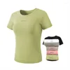 Dames t shirts dames energie naadloze fitness korte mouw t-shirts voor vrouwen slanke sport gym workout sport top